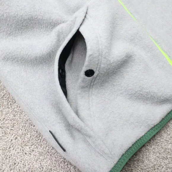 New Balance Reversible Vest Mens Medium All Terrain Fleece/Soft Shell Gray/Black - Picture 8 of 14